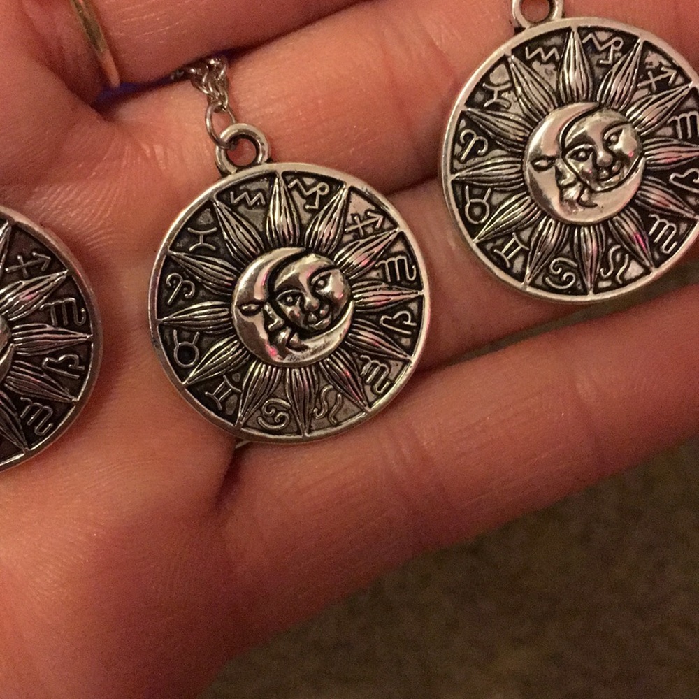 Moon & Sun Earrings & necklace